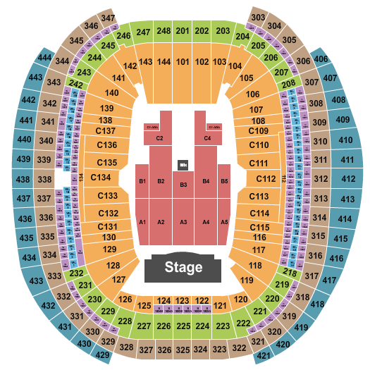 Allegiant Stadium Seating Chart