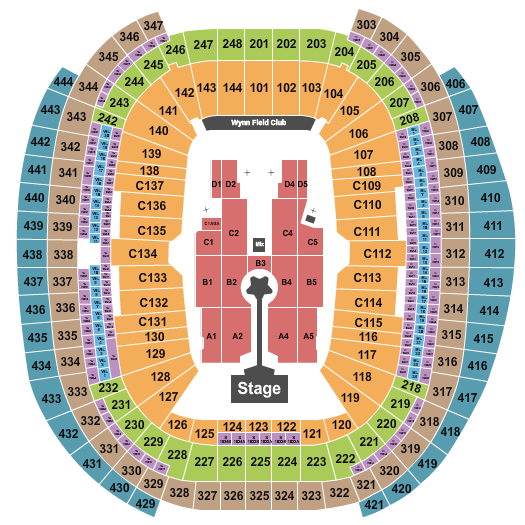 Allegiant Stadium Karol G Seating Chart