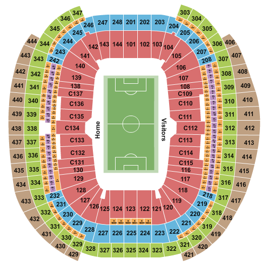 Allegiant Stadium Soccer Seating Chart