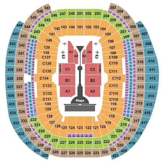 Allegiant Stadium The Weeknd Seating Chart