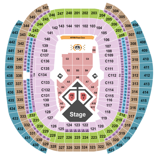 Usher Allegiant Stadium Seating Chart