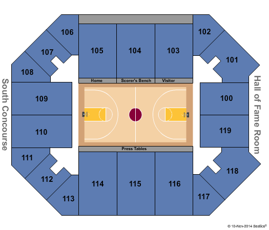Allen Arena At Lipsomb University Basketball Seating Chart