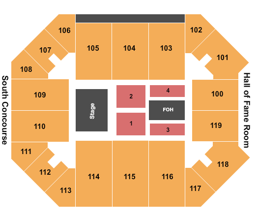 Allen Arena At Lipsomb University Skillet Seating Chart