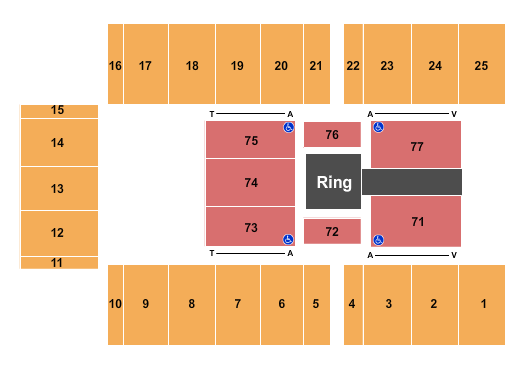 Allen County War Memorial Coliseum WWE 2 Seating Chart