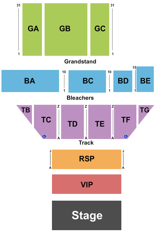 Allen County Fairgrounds - OH Endstage 2 Seating Chart