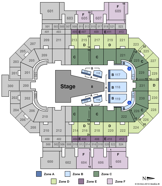Allen County War Memorial Coliseum Batman Live Zone Seating Chart