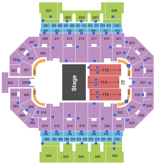 Allen County War Memorial Coliseum Disney Live Seating Chart