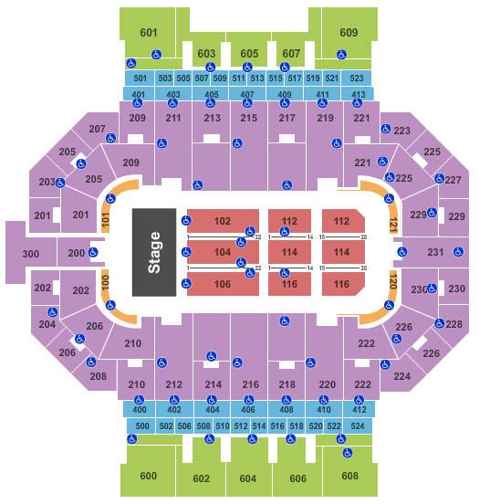 Jackson Coliseum Seating Chart