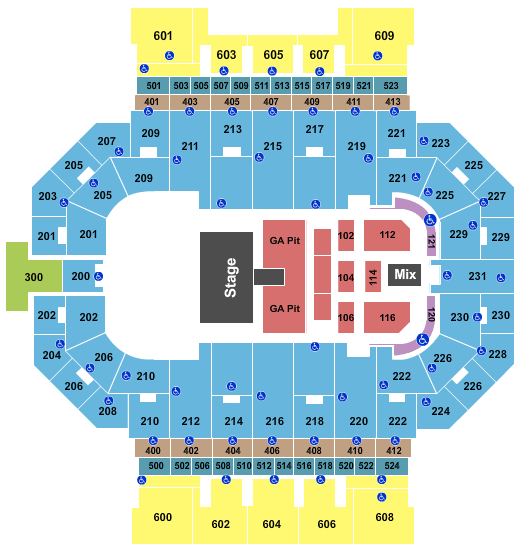 Allen County War Memorial Coliseum Justin Moore Seating Chart