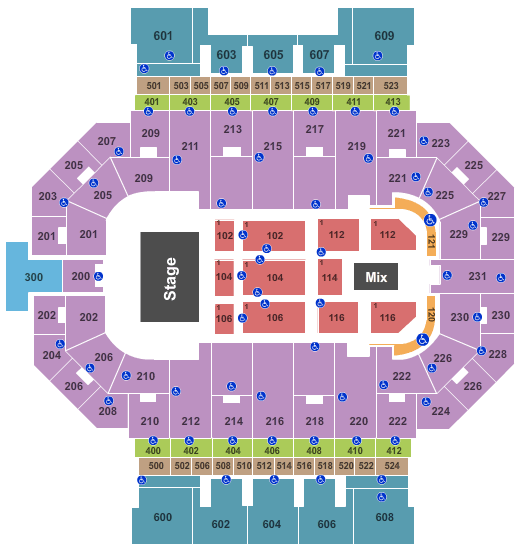 Allen County War Memorial Coliseum Trans Siberian Orchestra Seating Chart