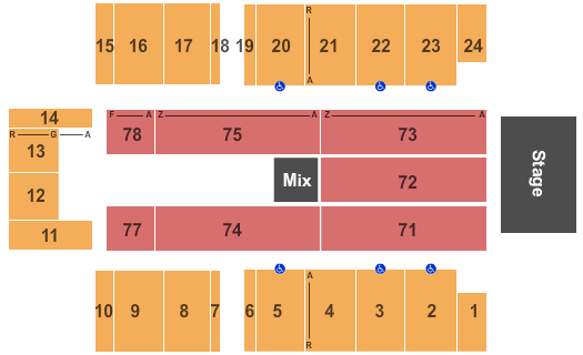 Allen County War Memorial Coliseum - Expo Mercy Me Seating Chart