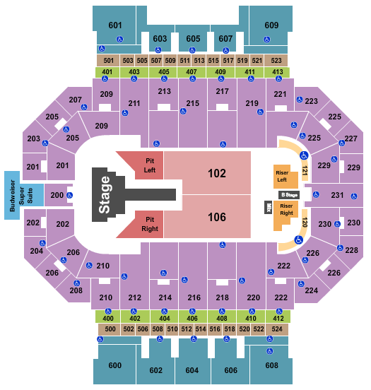 Allen County War Memorial Coliseum Brandon Lake Seating Chart