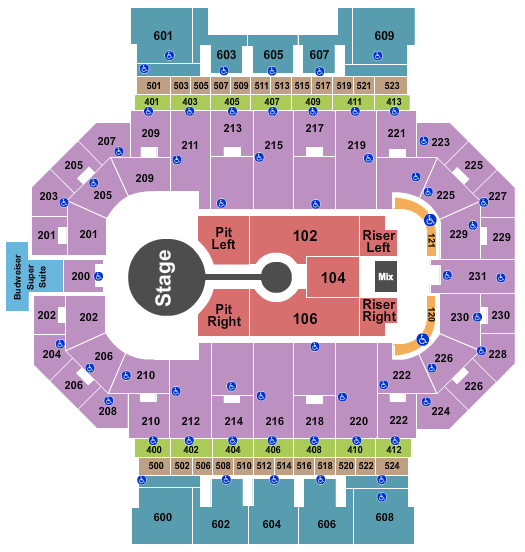 Allen County War Memorial Coliseum Brandon Lake 2 Seating Chart