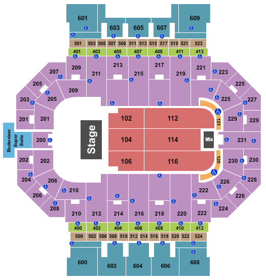 Allen County War Memorial Coliseum Comedy Seating Chart