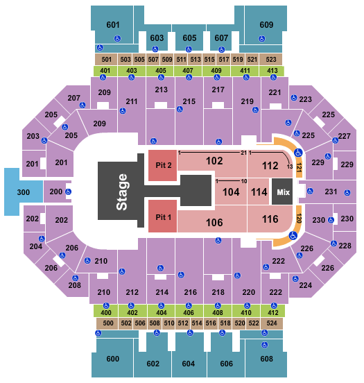 Allen County War Memorial Coliseum Luke Bryan Seating Chart