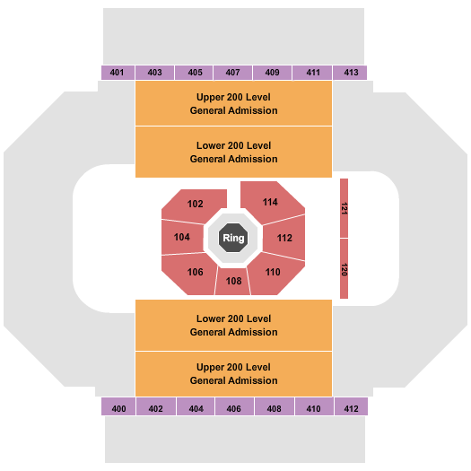 Allen County War Memorial Coliseum MMA 2 Seating Chart