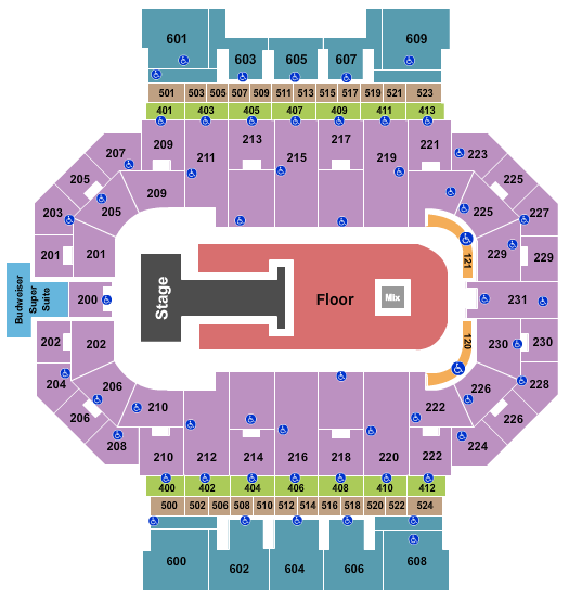 Allen County War Memorial Coliseum Shinedown 2 Seating Chart