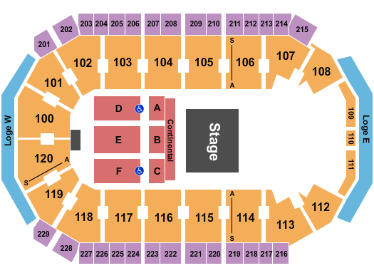 Credit Union of Texas Event Center Brian Setzer Orchestra Seating Chart