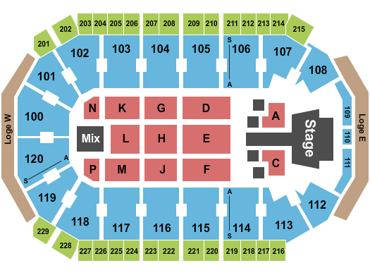 Credit Union of Texas Event Center Dude Perfect Seating Chart