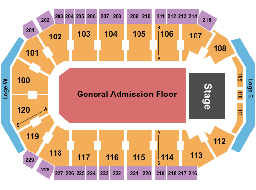Credit Union of Texas Event Center Seating Chart