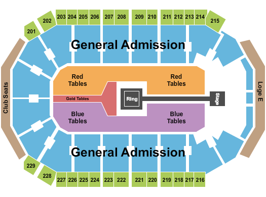 Credit Union of Texas Event Center Guns N Hoses Seating Chart