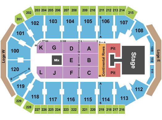 Credit Union of Texas Event Center Kane Brown Seating Chart