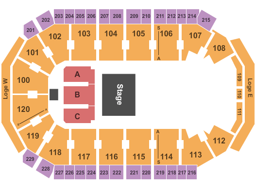 Credit Union of Texas Event Center Half House Seating Chart