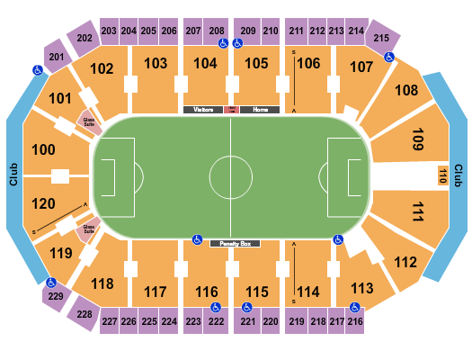 Credit Union of Texas Event Center Soccer-2 Seating Chart