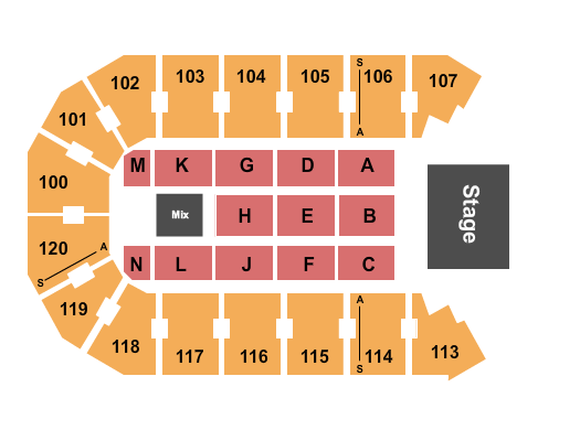 Allen Events Center Seating Chart Maps Dallas