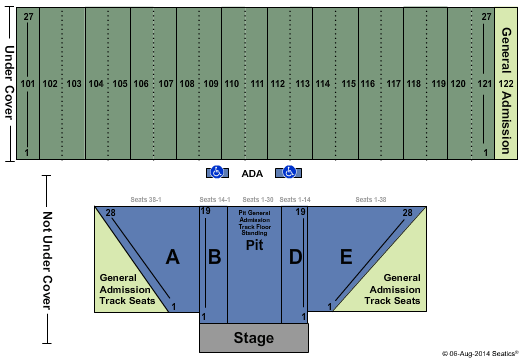 Allentown Fairgrounds Hunter Hayes Seating Chart