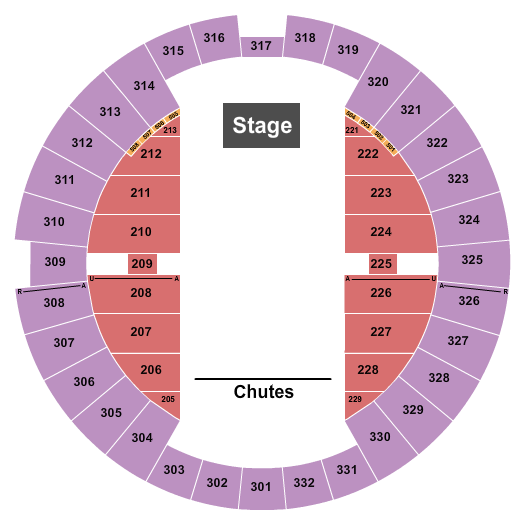 Alliant Energy Center - Veterans Memorial Coliseum Rodeo 2 Seating Chart