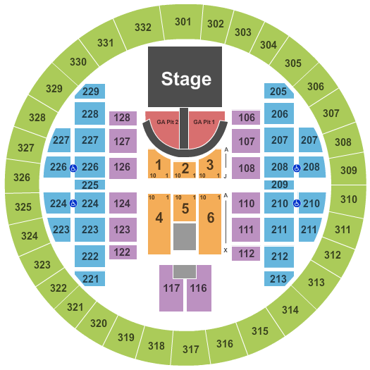 Alliant Energy Center - Veterans Memorial Coliseum Brad Paisley Seating Chart