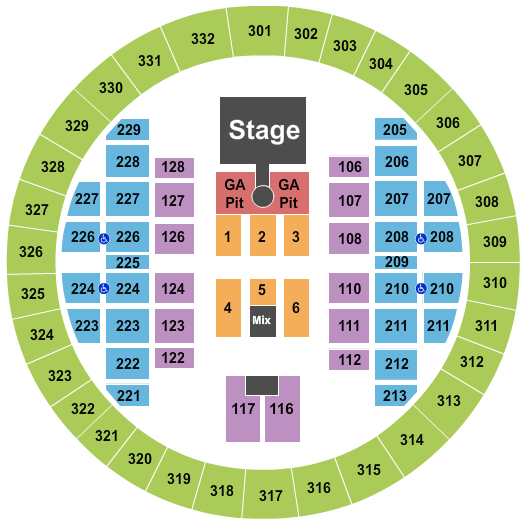 Alliant Energy Center - Veterans Memorial Coliseum Cole Swindle Seating Chart