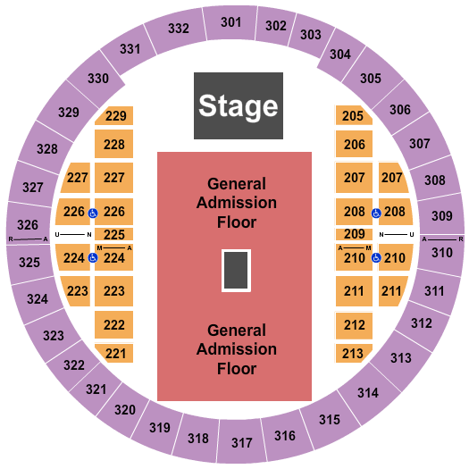 Alliant Energy Center - Veterans Memorial Coliseum Five Finger Death Punch Seating Chart