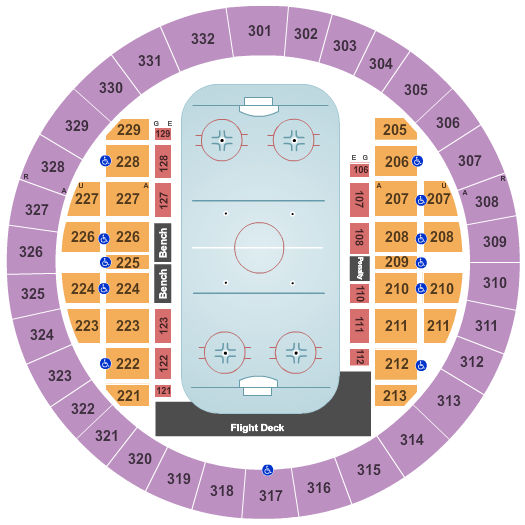 Alliant Energy Center - Veterans Memorial Coliseum Hockey Seating Chart