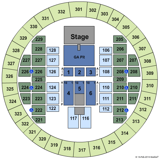 Alliant Energy Center - Veterans Memorial Coliseum Jason Aldean Seating Chart