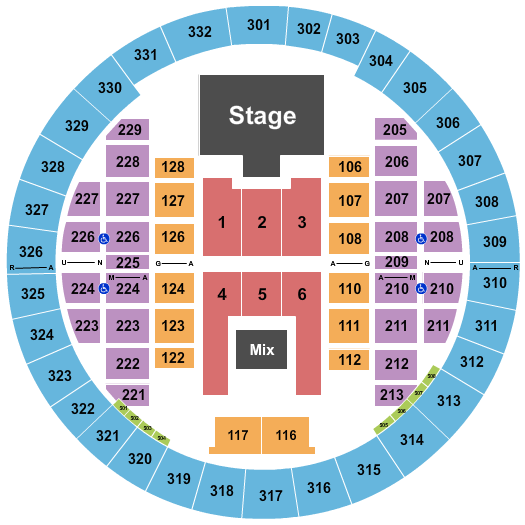 seating chart for Alliant Energy Center - Veterans Memorial Coliseum - Keith Urban - eventticketscenter.com