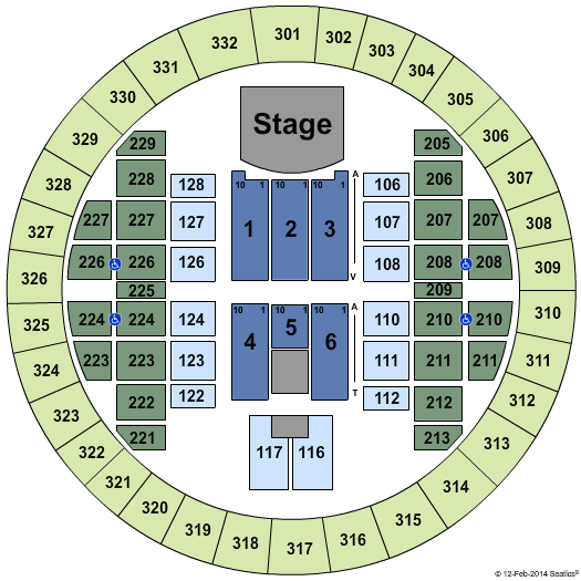 Alliant Energy Center - Veterans Memorial Coliseum Motley Crue Seating Chart