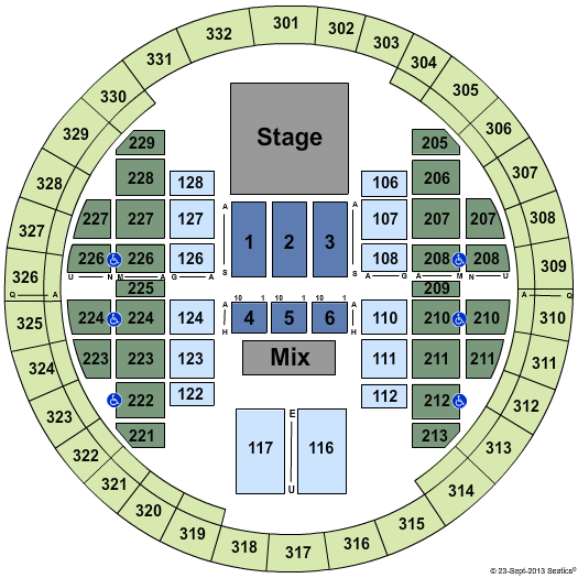 Alliant Energy Center - Veterans Memorial Coliseum Trans-Siberian Orchestra Seating Chart