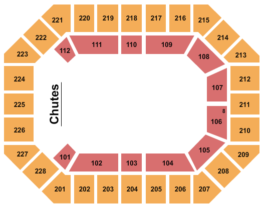 seating chart for Alliant Energy PowerHouse - Rodeo - eventticketscenter.com