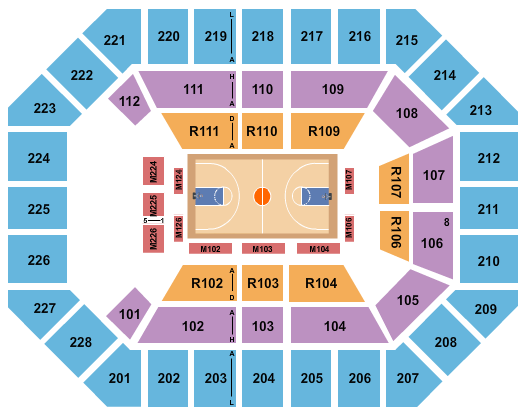 Alliant Energy PowerHouse Basketball Seating Chart