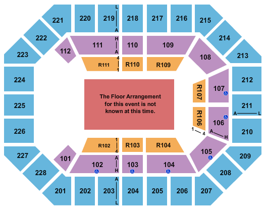 Alliant Energy PowerHouse Generic Floor Seating Chart