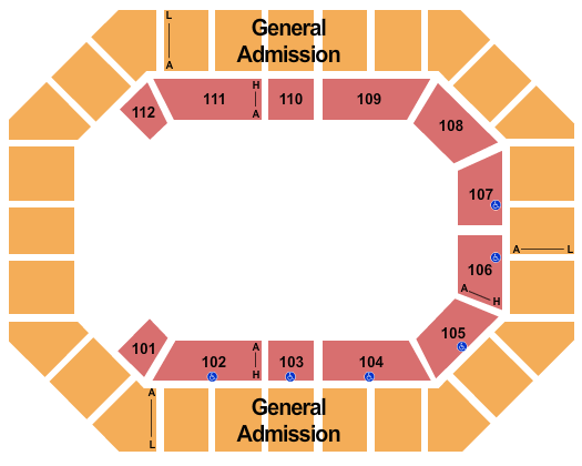 Alliant Energy PowerHouse Wrestling Seating Chart