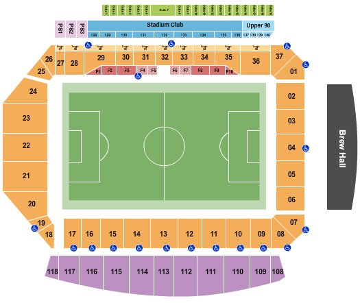 Tcf Stadium Seating Chart Mn United