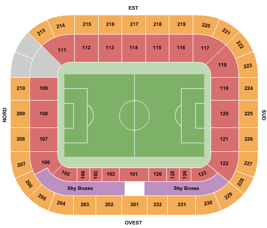 Allianz Stadium - Torino Soccer Seating Chart