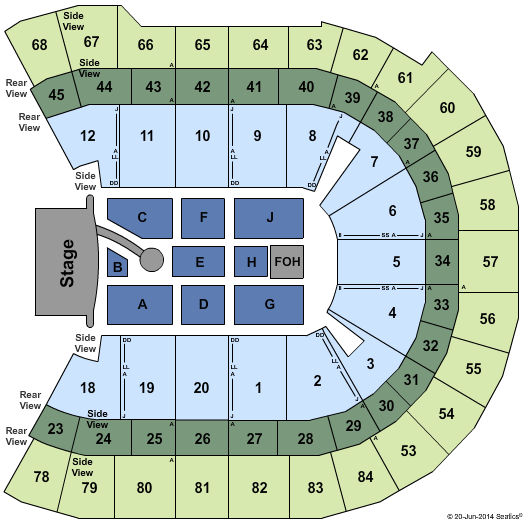 Qudos Bank Arena Queen & Adam Lambert Seating Chart