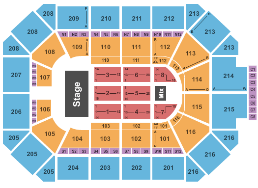 Allstate Arena Andrea Bocelli Seating Chart