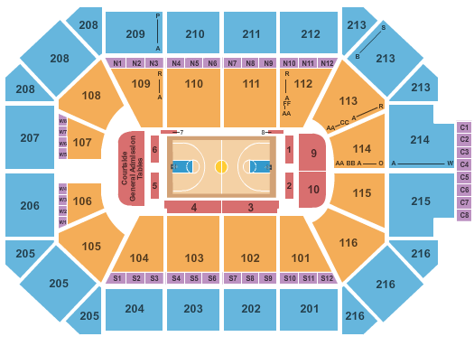 Allstate Arena Basketball Seating Chart
