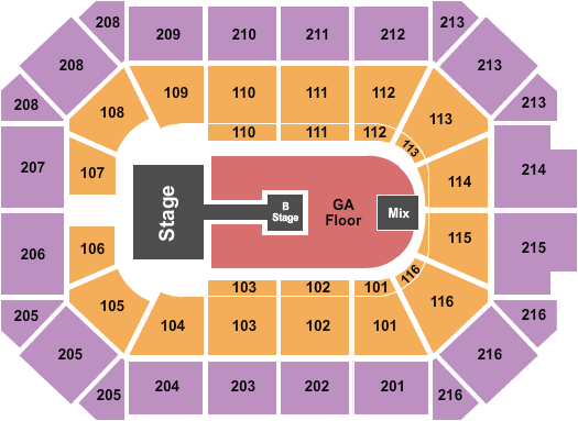 Allstate Arena Black Pink Seating Chart