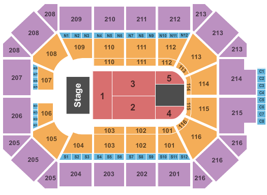 All Star Arena Seating Chart
